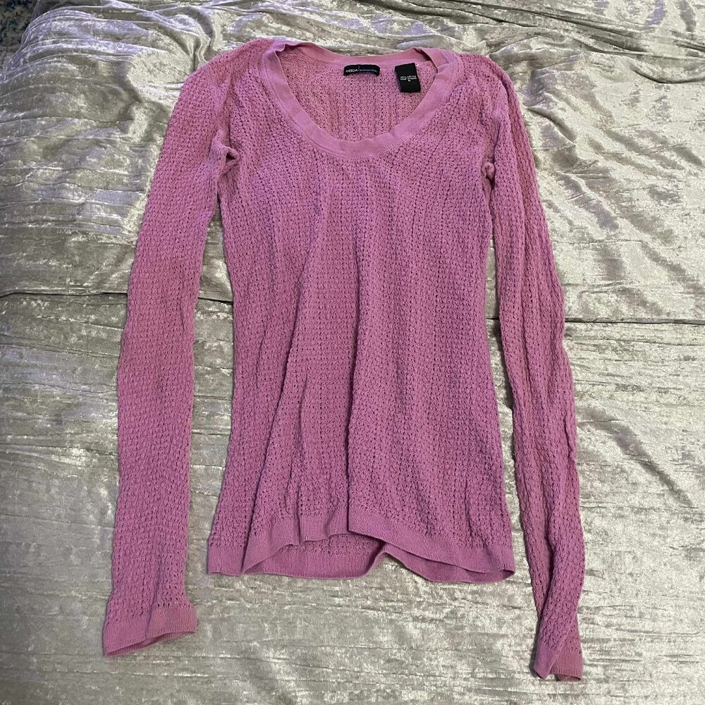 Moda International Knit Pink Magenta Purple Top